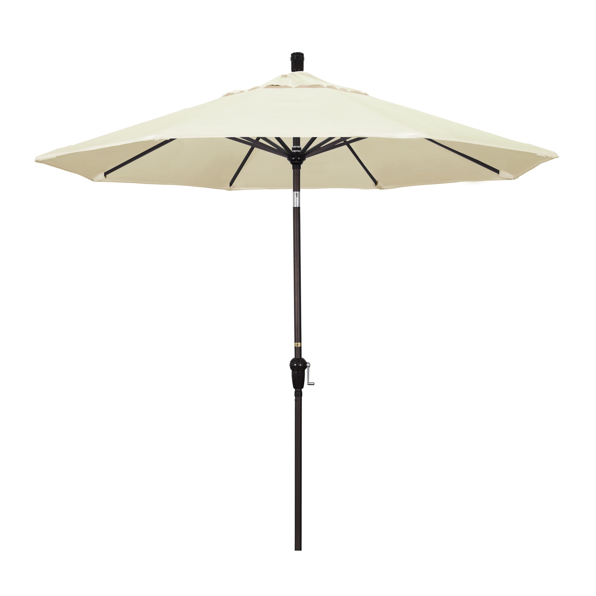 CasaFoyer 9ft California Umbrella - Market Style, Crank-to-Open/Crank-to-Tilt, Auto-Tilt, Durable Frame - Ideal for Residential Use