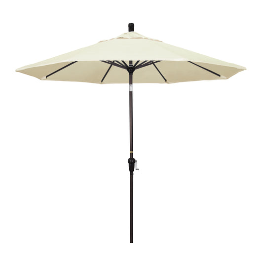 CasaFoyer 9ft California Umbrella - Market Style, Crank-to-Open/Crank-to-Tilt, Auto-Tilt, Durable Frame - Ideal for Residential Use