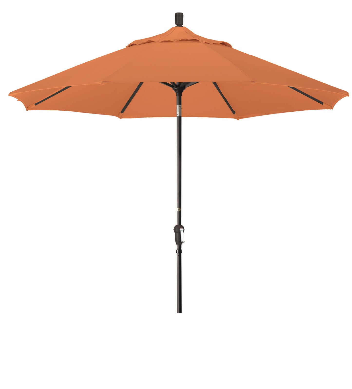 CasaFoyer 9ft California Market Style Umbrella with Crank-to-Open, Crank-to-Tilt Mechanism - Durable, Easy to Use, Auto-Tilt for Optimal Shade