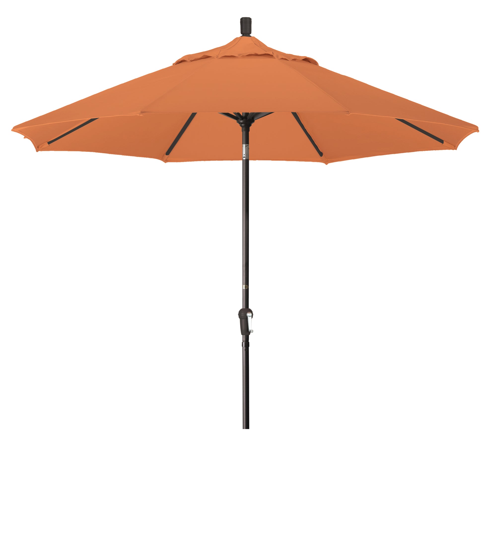 CasaFoyer 9ft California Market Style Umbrella with Crank-to-Open, Crank-to-Tilt Mechanism - Durable, Easy to Use, Auto-Tilt for Optimal Shade