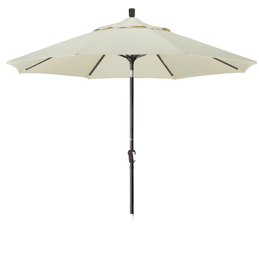CasaFoyer 9' California Market Style Umbrella with Crank-to-Open and Auto-Tilt Feature - Durable Frame, Attractive Design, Easy Shade Adjustment