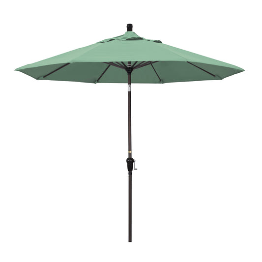 CasaFoyer 9' California Market Style Umbrella with Crank-to-Open, Crank-to-Tilt, and Auto-Tilt Feature - Durable and User-Friendly for Maximum Shade and Comfort