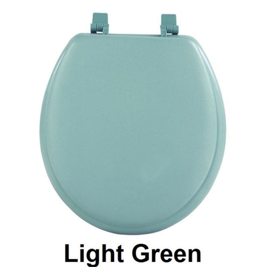 CasaFoyer Fantasia Toilet Seat - Warm & Comfortable Vinyl Cover, Easy Installation, Fits Standard Fixtures, Adjustable Hinges, Mild Soap Cleaning.