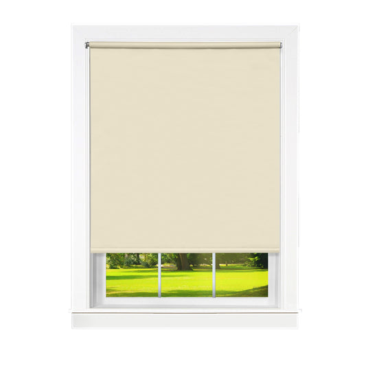 CasaFoyer Cords Free Tear Down Light Filtering Window Shade - Adjustable Width, Easy Resizing, 3 Sizes, Inside/Outside Mounting - 55x72 Ivory