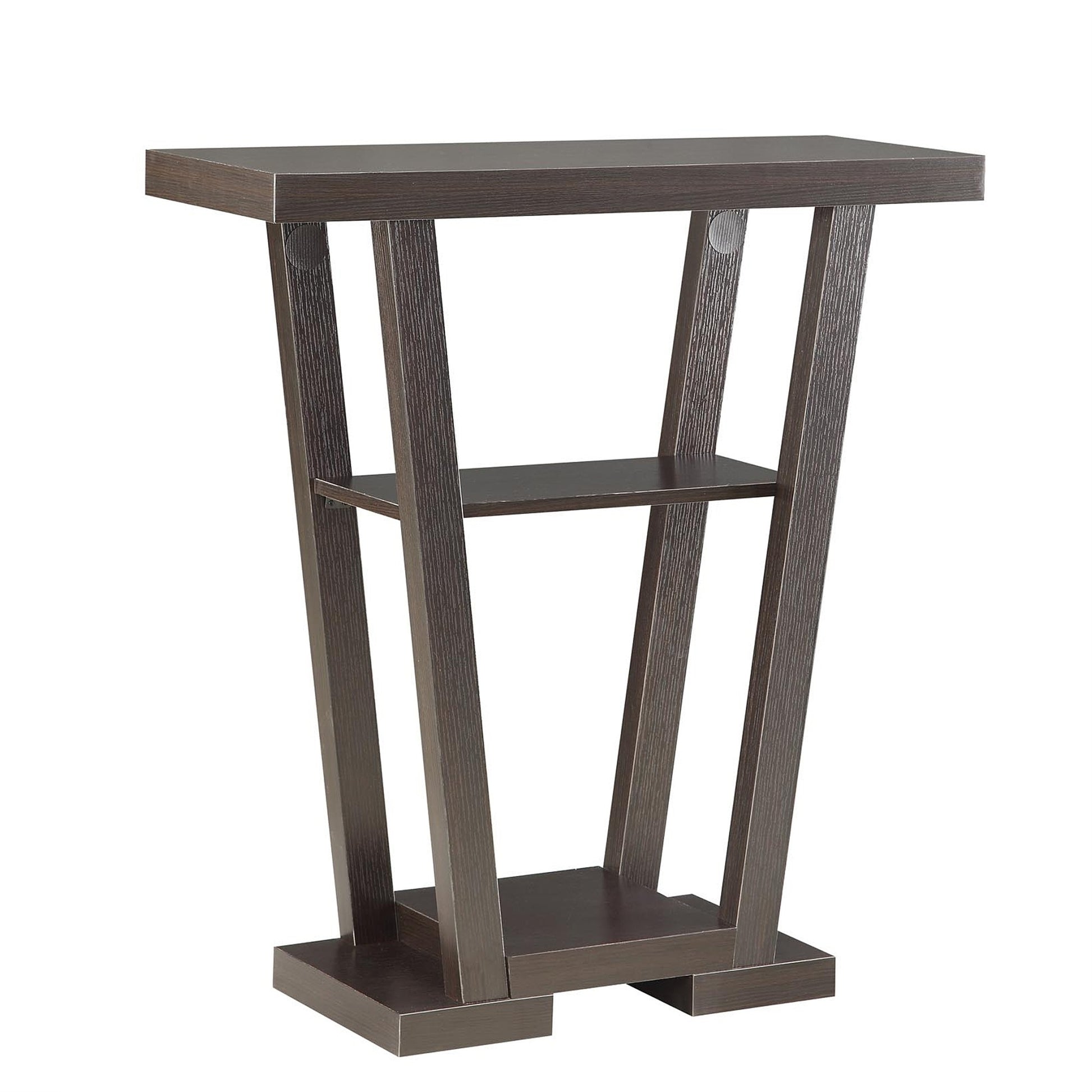 CasaFoyer Newport V Console with Shelves - Elegant Woodgrain Finish, Spacious Tabletop, Durable Construction - Perfect for Entryway, Living Room, Hallway, or Dining Room