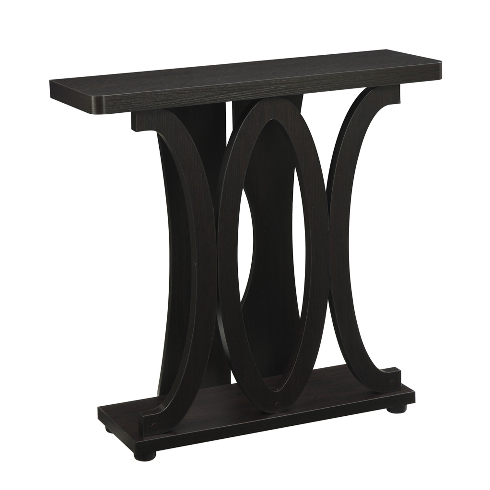 CasaFoyer Newport Hailey Console Table - Espresso Woodgrain Finish, Sleek & Sophisticated Design, Versatile Functionality for Home Decor