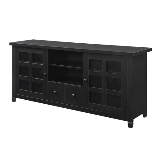 CasaFoyer Newport Park Lane 60" TV Stand with Storage Cabinets & Drawer - Cable Management, Durable Hollow Core Construction - Perfect for Living/Entertainment Room - Complements Any Decor