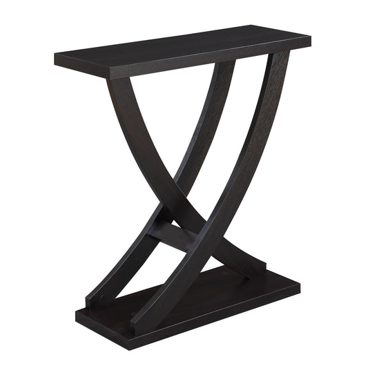 CasaFoyer Newport Criss-Cross Console Table - Sleek & Sophisticated Design, Woodgrain Finish, Stylish Platform for Display or Storage, Durable & Timeless Home Decor