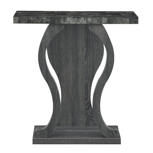 CasaFoyer Newport Terry B Console Table with Shelf - Elegant Design, Woodgrain Finish, Durable Materials - Perfect for Entryway, Living Room, Hallway, Dining Room - Minimal Maintenance - CasaFoyer