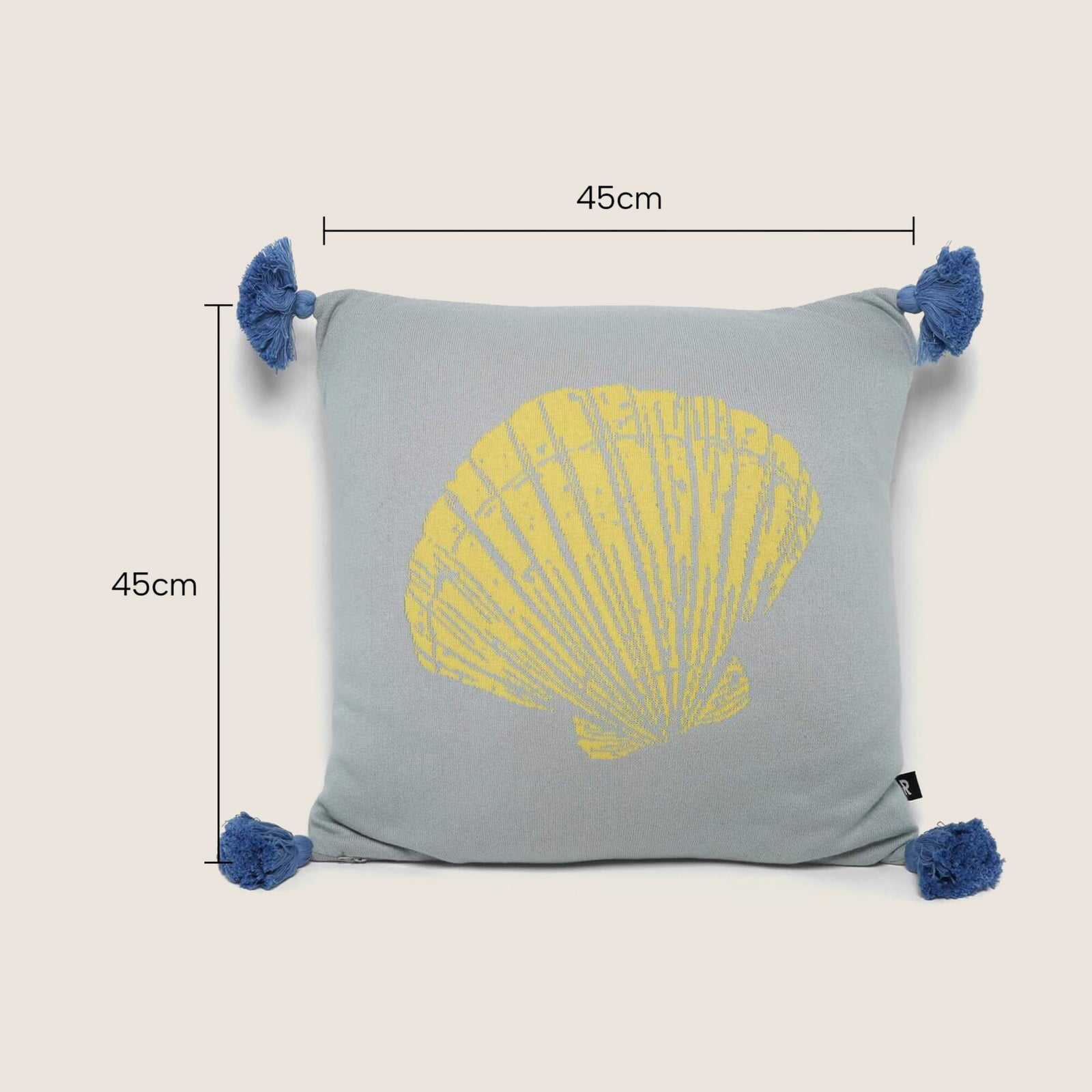 Throw Pillows, Kitchen & Dining Features | Casafoyer Ocean Enthusiast Kids Cushion - Seashell Design - 100% Cotton - Polyester Filled - Easy Zip Removal - 45x45cm | casafoyer.myshopify.com