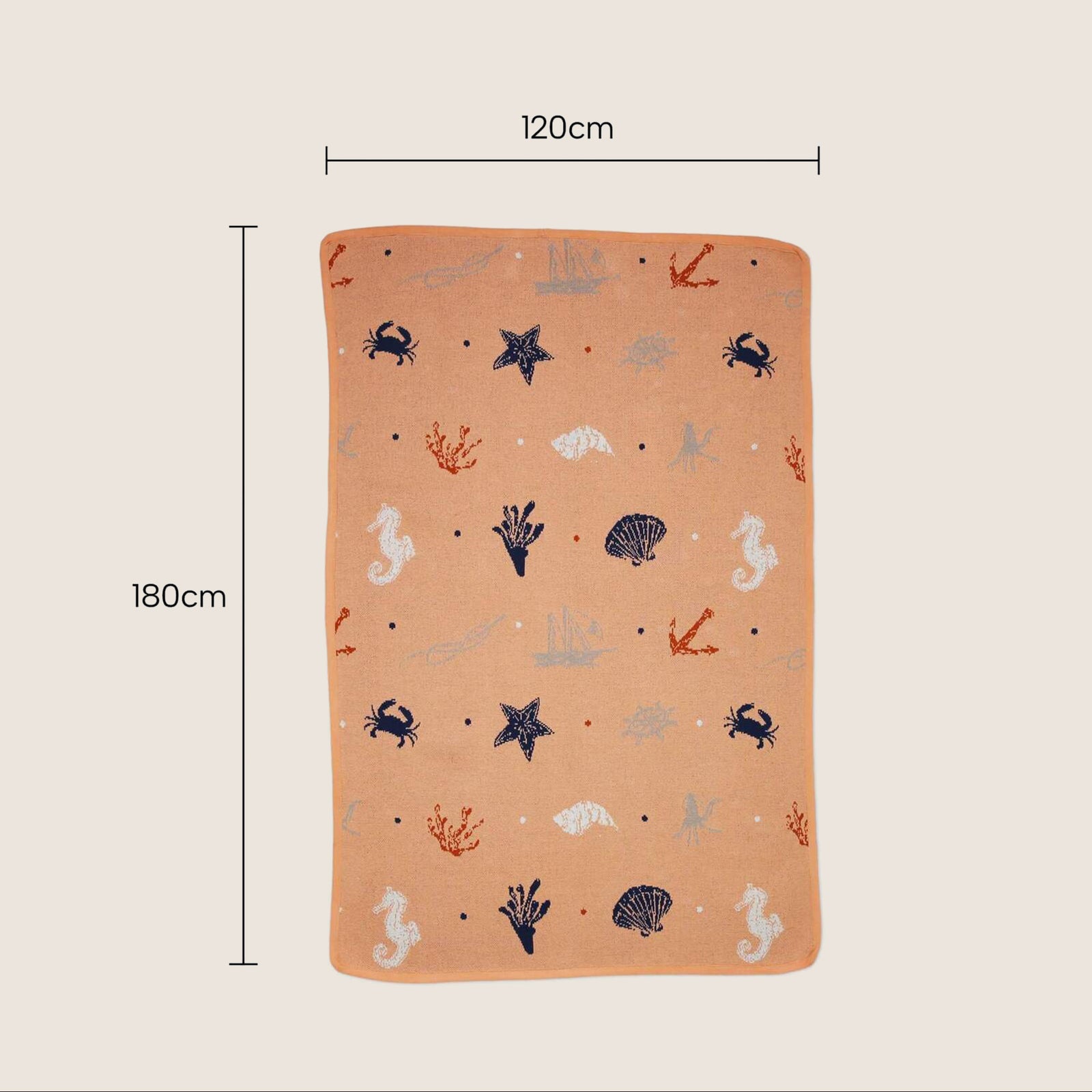 Rugs, Kitchen & Dining Features | Enchanting Ocean Lovers Children's Rug - Marine Creatures Design - 100% Cotton - 80x120cm - Perfect for Vibrant or Refined Interiors | casafoyer.myshopify.com