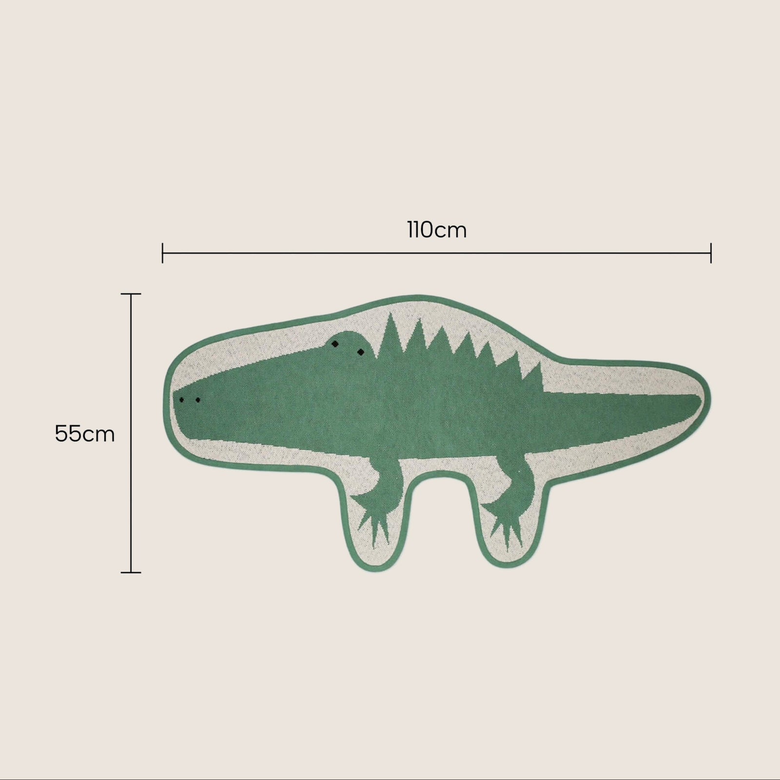 Rugs, Kitchen & Dining Features | Casafoyer Alligator Design Kids Rug - 100% Cotton - Enhance Your Space with Lively Charm & Durability - 110x55cm | casafoyer.myshopify.com