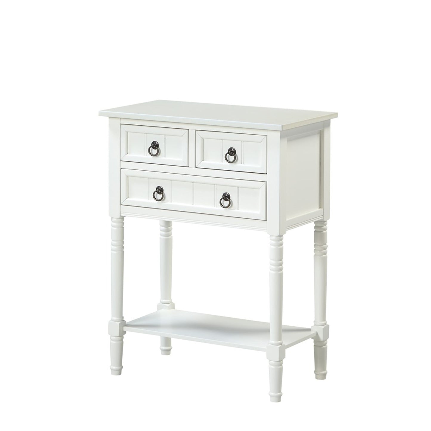 CasaFoyer Kendra 3 Drawer Hall Table with Shelf - Versatile & Stylish, Transitional Style, Durable Materials, Multiple Finishes, Easy Assembly