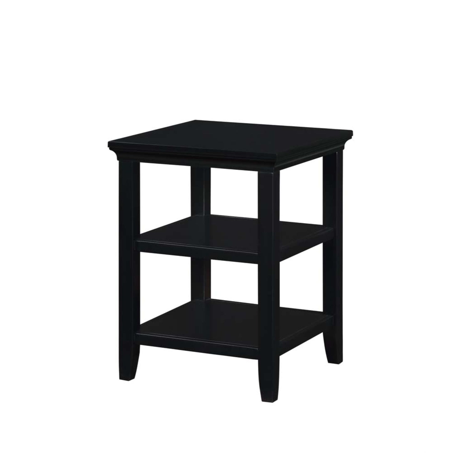 CasaFoyer Tribeca End Table with Shelves - Sleek & Elegant Design, Ample Storage Space, Durable Construction, Easy Assembly