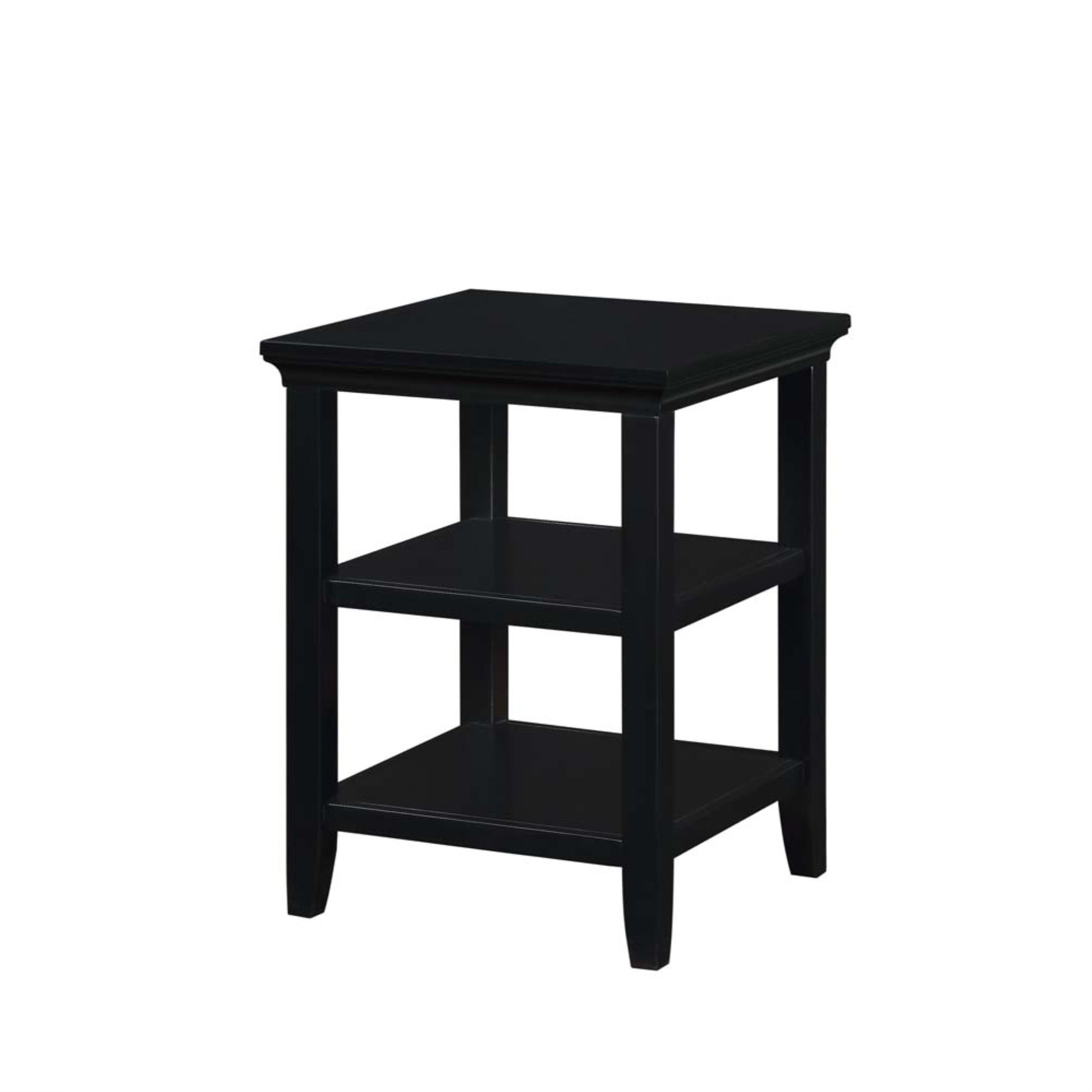 CasaFoyer Tribeca End Table with Shelves - Sleek & Elegant Design, Ample Storage Space, Durable Construction, Easy Assembly