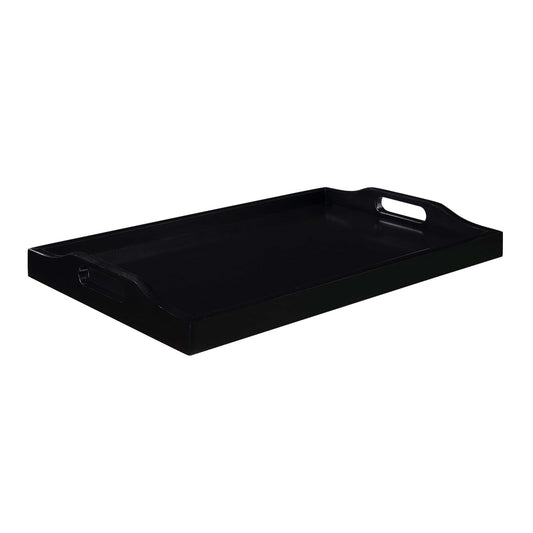 CasaFoyer Designs2Go Serving Tray - Vibrant, Multi-Purpose Tray for Console, Counter, or Coffee Table - Fully Assembled with Cutout Handles and Sleek Design