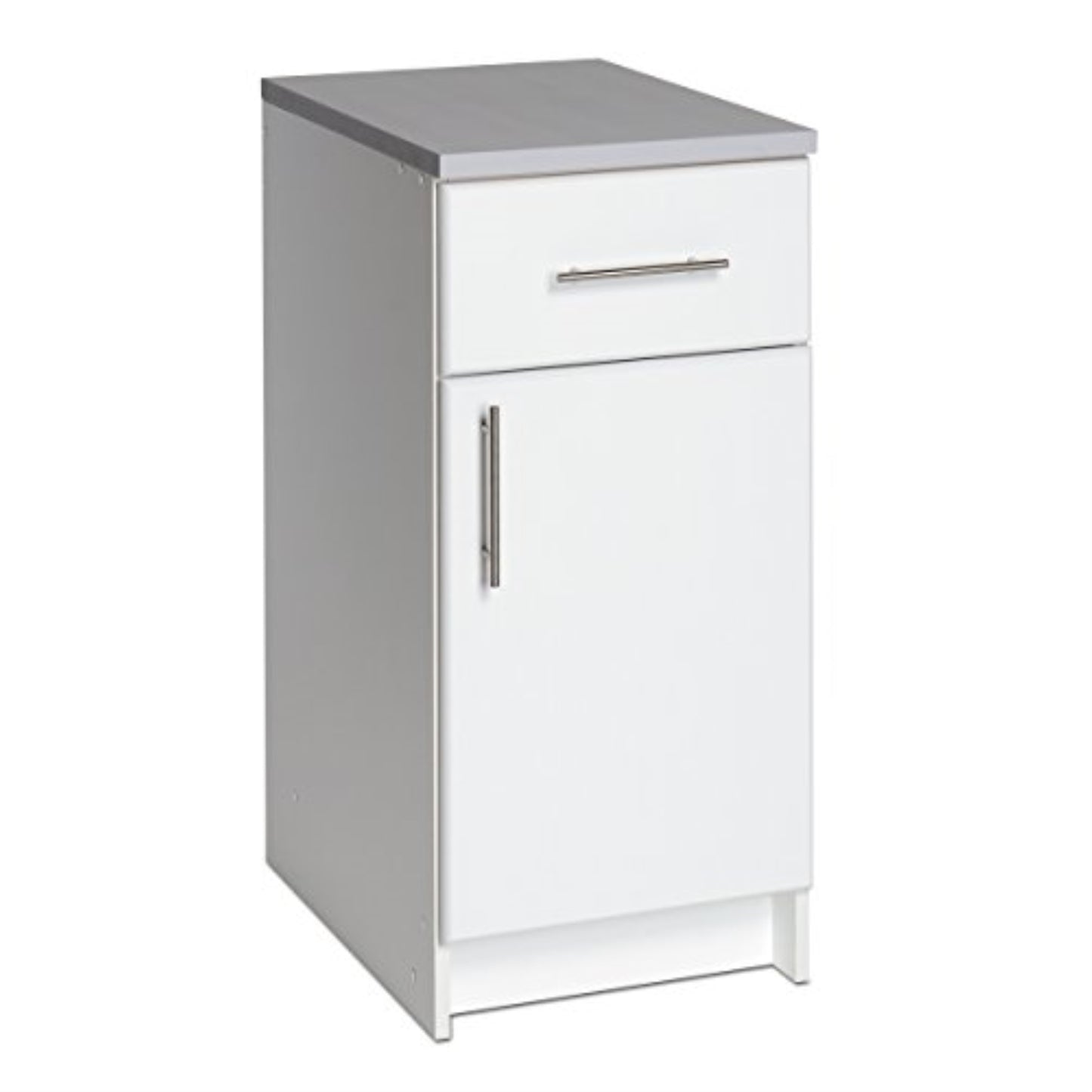 CasaFoyer WED-1636 Elite 16" Base Cabinet in White - Adjustable Shelf, Heavy-Duty Drawer, Versatile Door - Ideal for Tools - Durable & Customizable