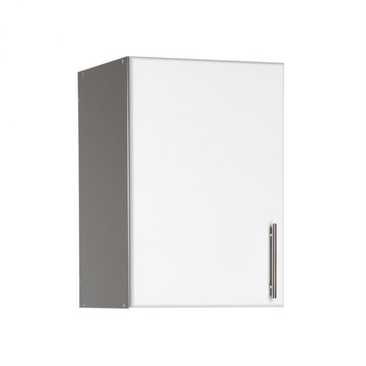 CasaFoyer WEW-1624 Elite 16" Stackable Wall Cabinet - White Finish, Adjustable Shelf, 4" Extra Depth, Versatile Storage for Workshop, Laundry, Garage. Mount or Stack with Elite 16" Narrow Cabinet for 89" Vertical Storage. Organized Efficiency.